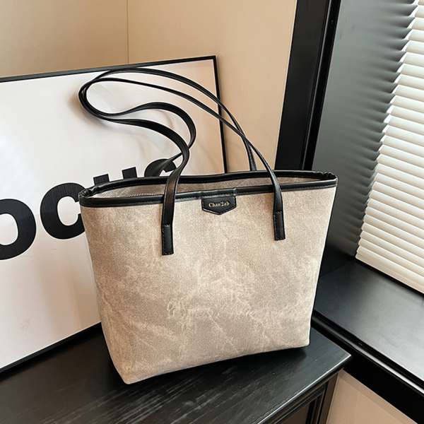 PU Leather Travel Shoulder Tote Bag
