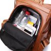 PU leather /Nylon Waterproof Women Backpack