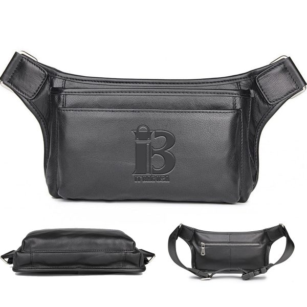 Leather Wearable Chest bag for man