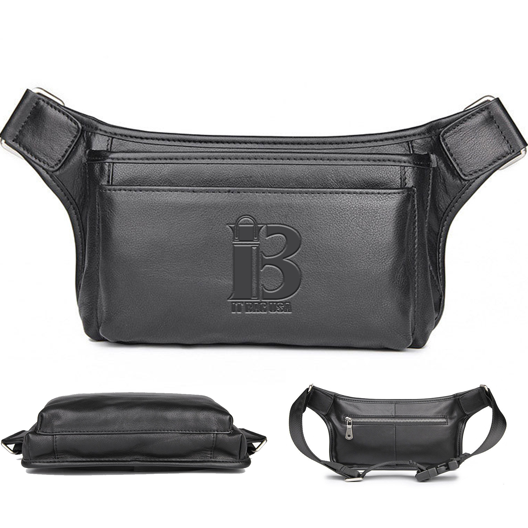 Leather Wearable Chest bag for man