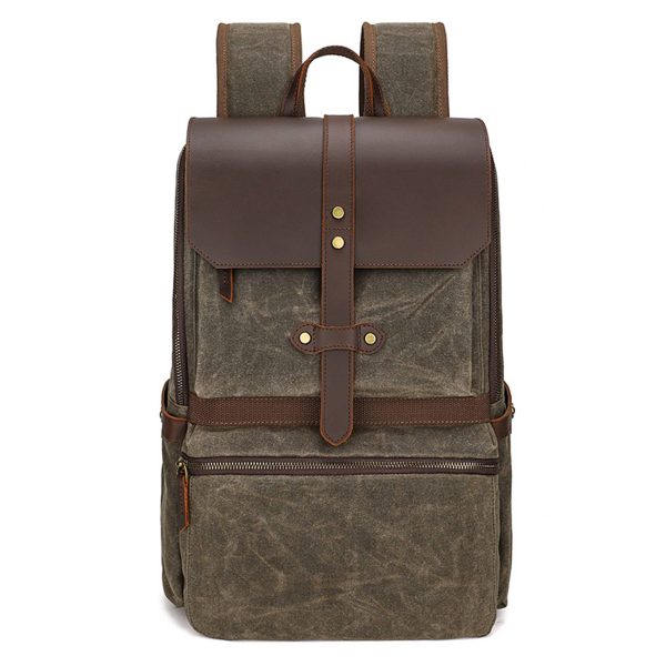 Faux Leather Backpack for Men