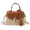 Jute/Burlap Straw Fashion Rattan Shoulder Cross-body bag