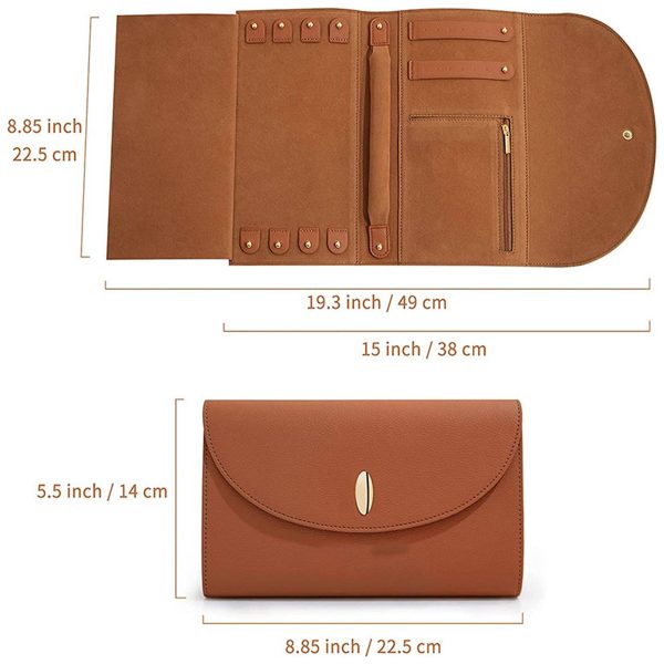 PU Large portable travel jewelry storage bag