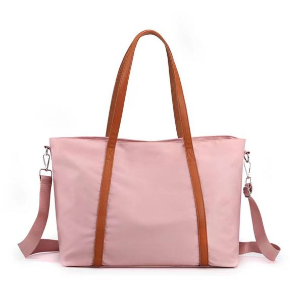 Leather Nylon Shoulder Crossbody Bag