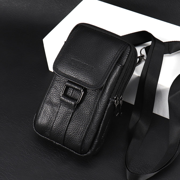 Genuine Leather Multi-functional Men's Waist Bag
