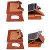 Multifunction Stand Leather Laptop Sleeve