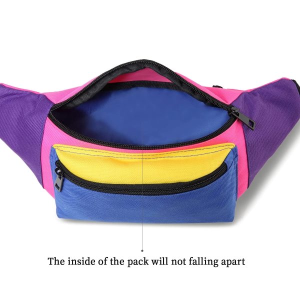 Neon Waist Fanny Pack For 80S Costumes