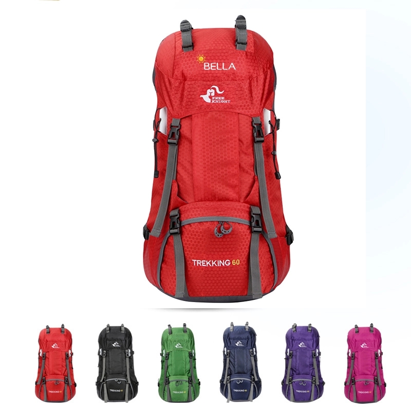60L Waterproof Hiking Backpack - Daypack With Rain Cover