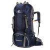 60L Waterproof Hiking Backpack - Daypack With Rain Cover
