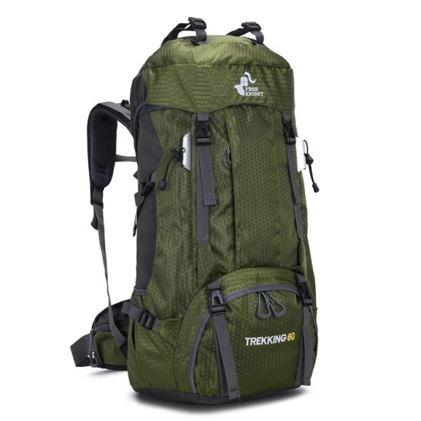 60L Waterproof Hiking Backpack - Daypack With Rain Cover