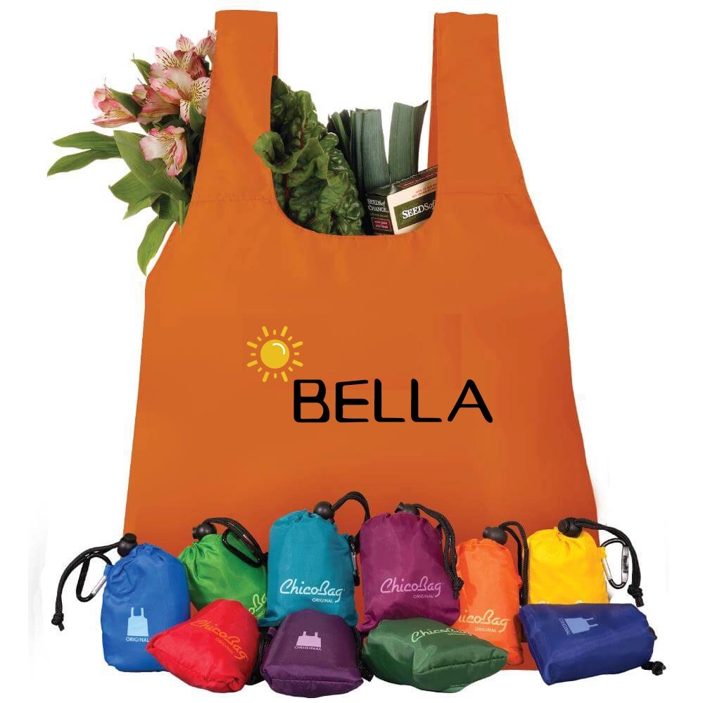 Original Reusable Tote Bag With Carabiner Clip