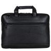 Faux Pebbled Leather Slim 16" Laptop Business Briefcase