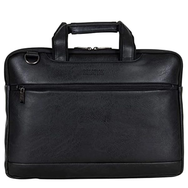 Faux Pebbled Leather Slim 16" Laptop Business Briefcase