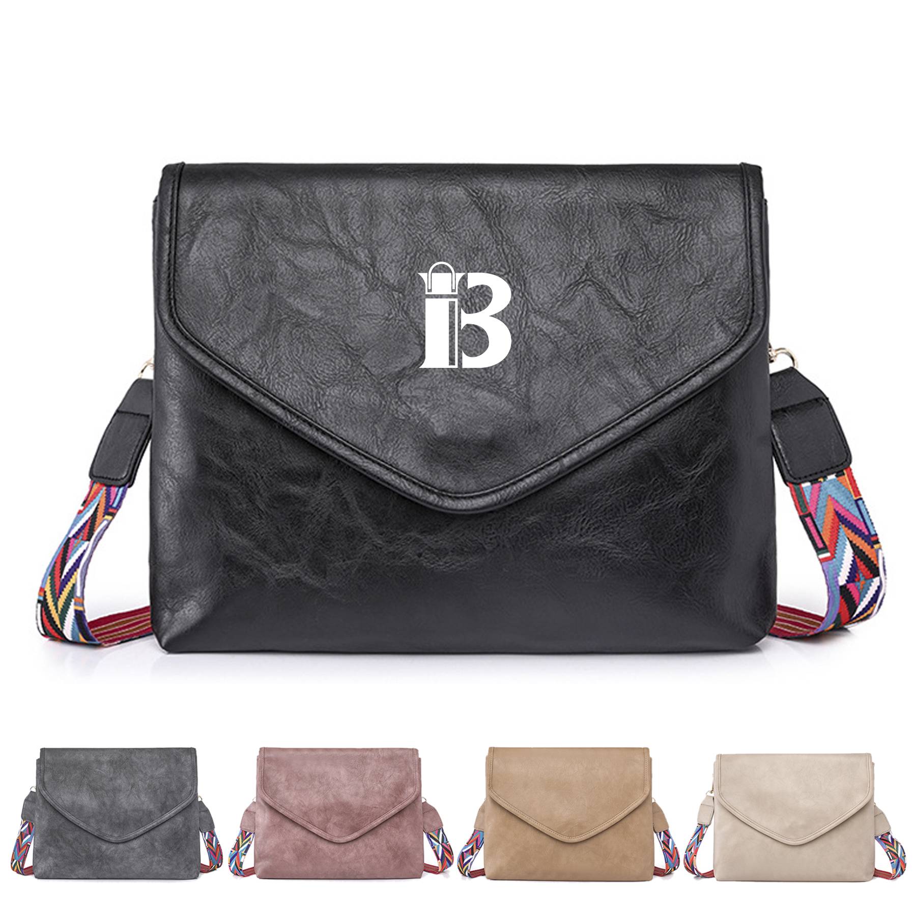 PU Leather Vintage Envelope Crossbody Bags