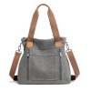 Vintage Canvas Shopping Tote Bag For Women