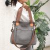 Vintage Canvas Shopping Tote Bag For Women