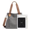 Vintage Canvas Shopping Tote Bag For Women