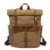 Vintage Travel Canvas Leather Backpack