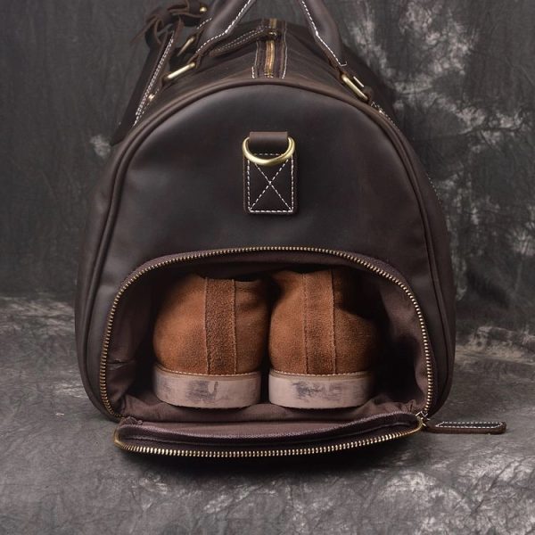 Leather Weekend Duffel Bag