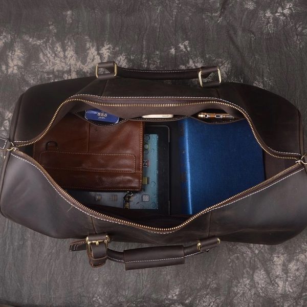 Leather Weekend Duffel Bag