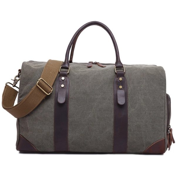 Canvas Travel Bag With Shoe Pouch