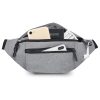 Large Crossbody Fanny Pack with 4-Zipper Pockets