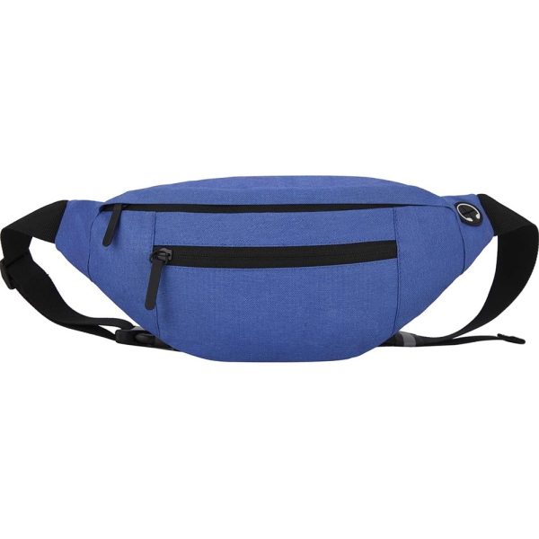 Large Crossbody Fanny Pack with 4-Zipper Pockets