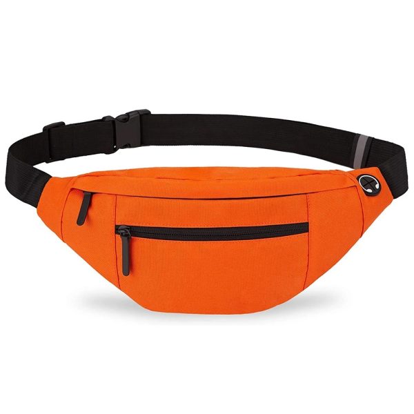 Large Crossbody Fanny Pack with 4-Zipper Pockets