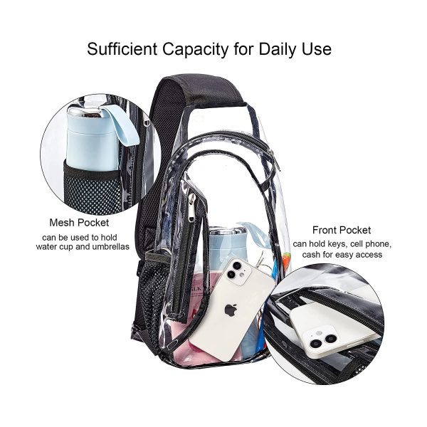 Pvc Crossbody Clear Sling Bag