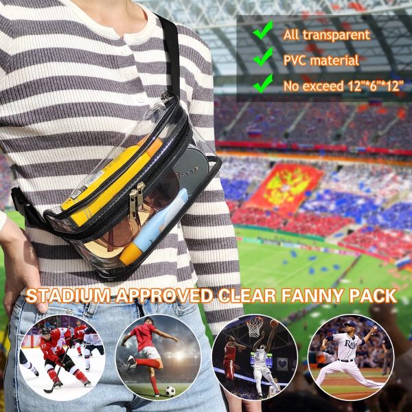 Waterproof Clear Fanny Waist Pack With Adjustable Strap