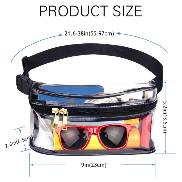 Waterproof Clear Fanny Waist Pack With Adjustable Strap