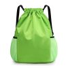 Sports Gym Bag Drawstring Backpack With Water Bottle Holder
