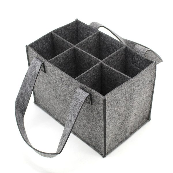 Felt Wine Tote Bag