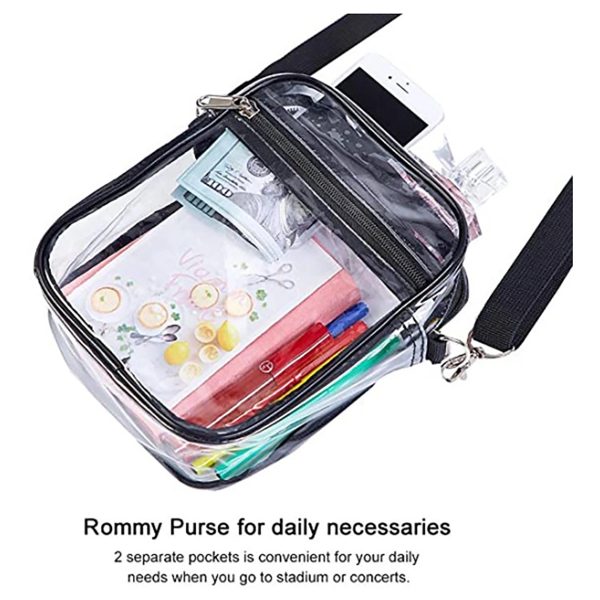 Diagonal Pvc Transparent Bag