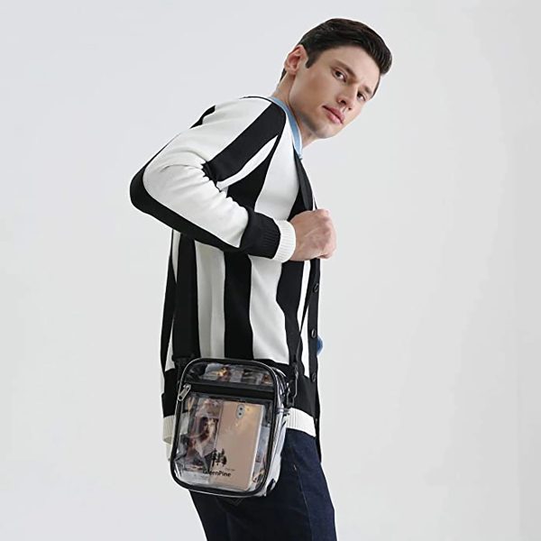 Diagonal Pvc Transparent Bag