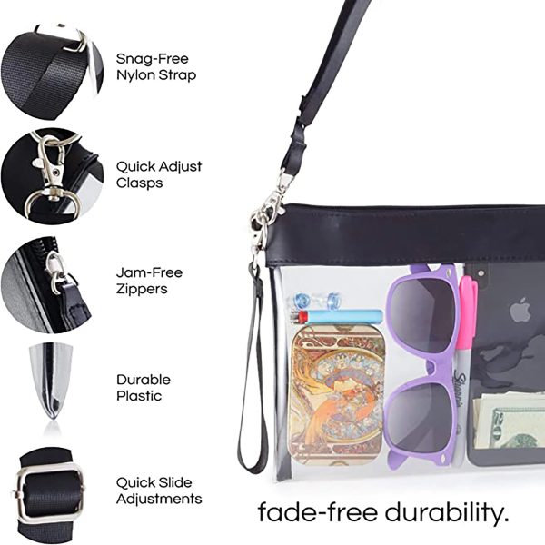 Clear Pu Leather Concert Bag