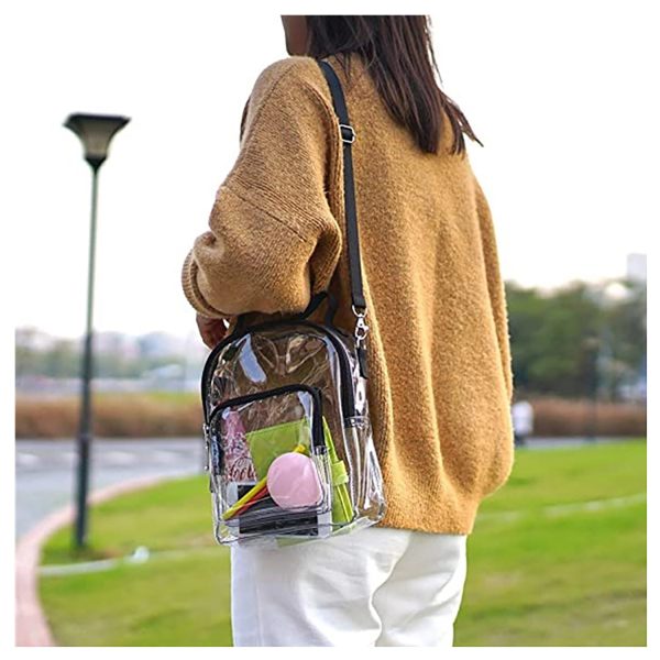 Womens Transparent Clutch Clear Purse Handbag