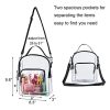 Womens Transparent Clutch Clear Purse Handbag