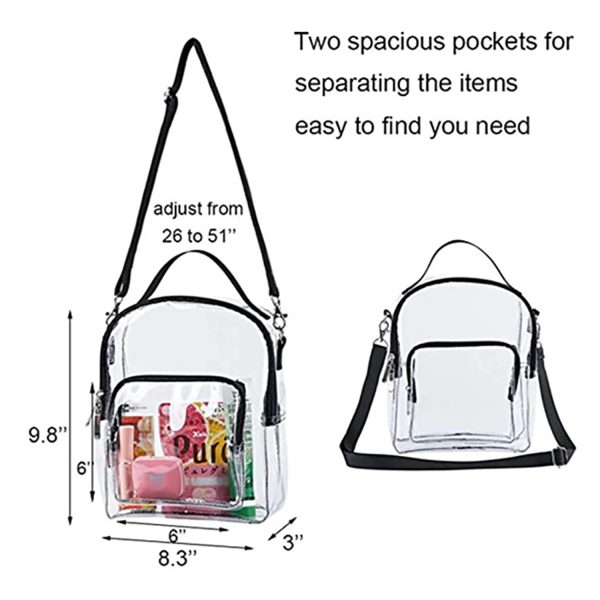 Womens Transparent Clutch Clear Purse Handbag