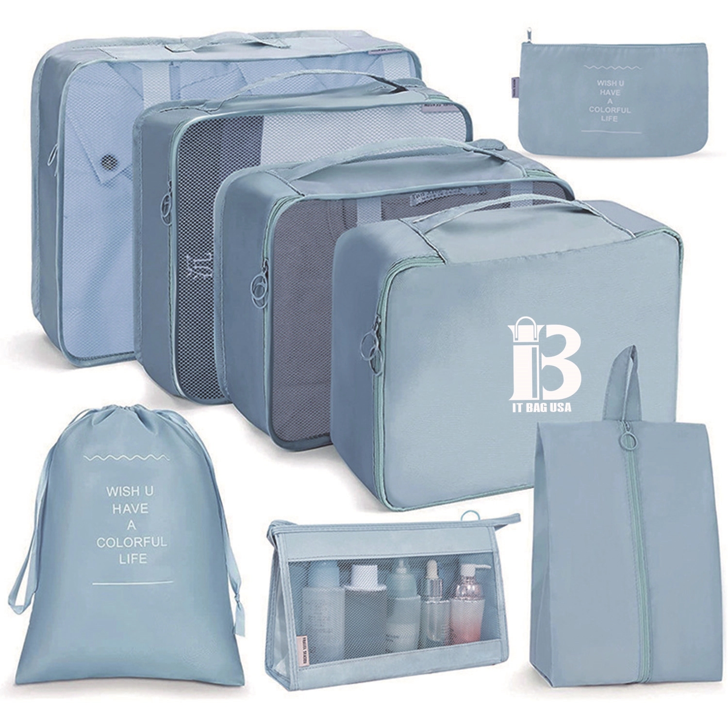 7 Pcs Packing Cubes For Travel