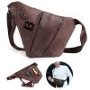 Genuine Leather Shoulder Backpack