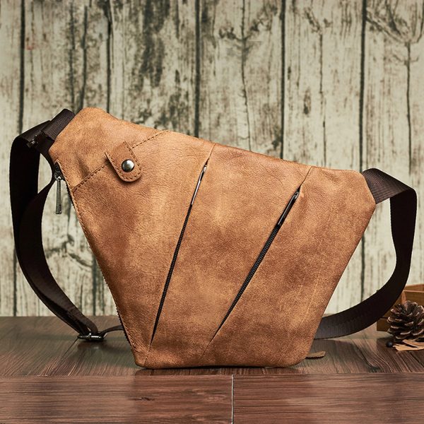 Genuine Leather Shoulder Backpack