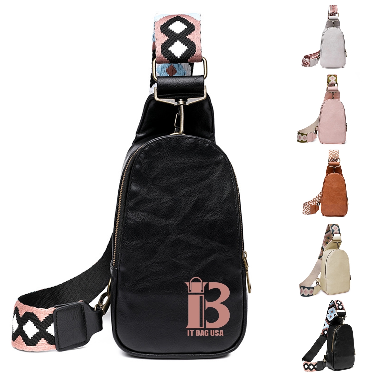 Pu Leather Sling Bag