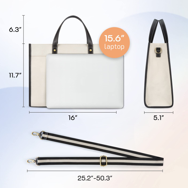 Canvas Laptop 15.6 Inch Work Shoulder Bags