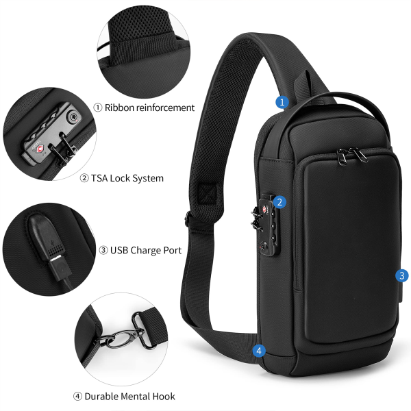 Sling Backpack Men'S Chest Bag