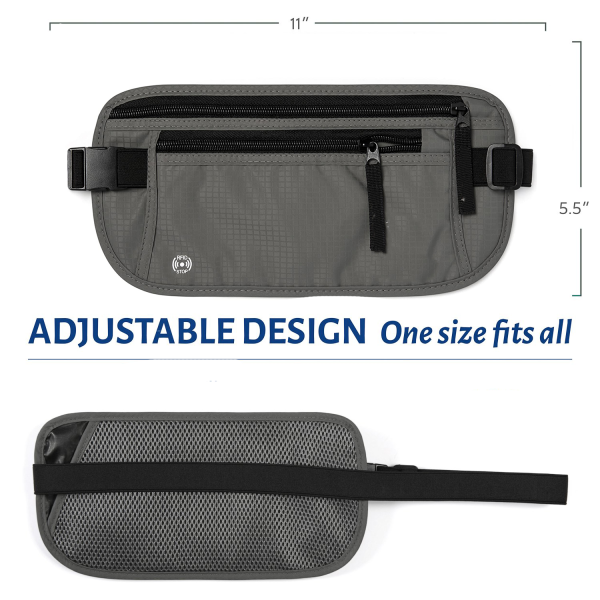 Travel Money Belt Slim Passport Holder