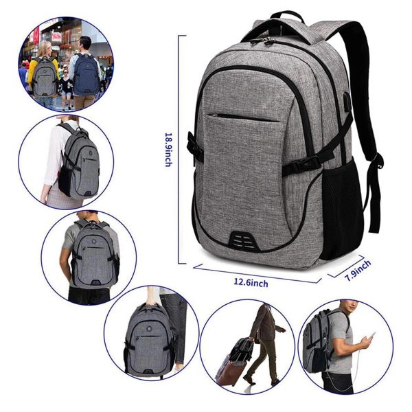 17 Inch Laptop Backpack With Usb Charging Port