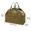 Portable Wood Firewood Canvas Bag