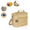Lunch Bag Bento Cooler With Adjustable Strap And Zip Closure