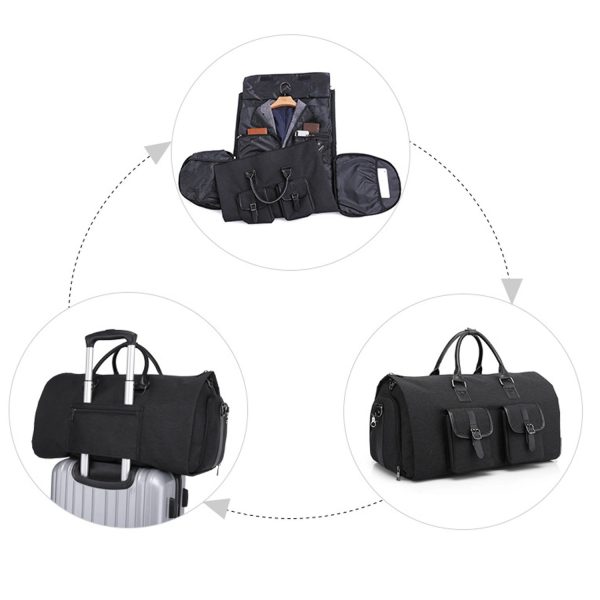 Suit Carry On Garment Bag With Shoulder Strap